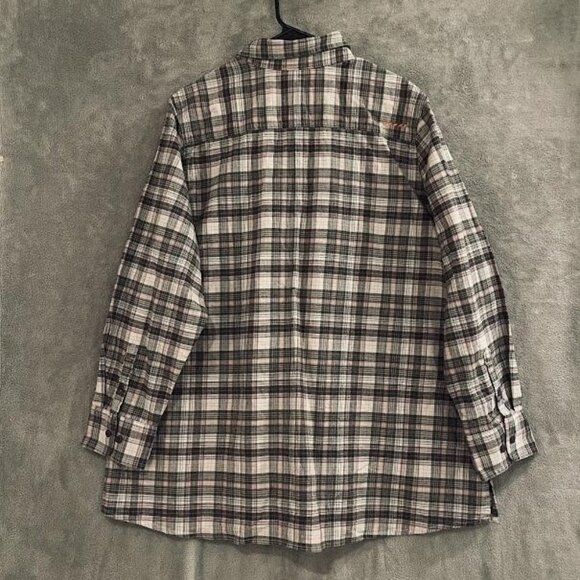 Ariat Rebar Flannel Shirt Womens 2X Plaid Beetle Workwear DuraStretch GAM - Picture 11 of 16